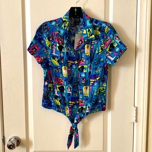 Haunted Mansion button up shirt, small, her universe, Disney